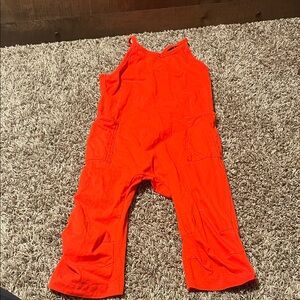 Red Chelsea & Violet jumpsuit - Size 5T